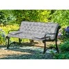 Aio Factory Sodo baldų komplektas su aukšta sienele ir apvadais, 150x60x50 cm, pilkas