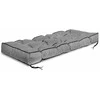 Aio Factory Sodo pagalvėlė 120x40 cm su aukštu kraštu palečių suoliukui, vandeniui atspari, pilka