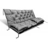 Aio Factory Sodo pagalvėlė 120x60x50 cm + 2 pagalvėlės sūpynėms, atsparios vandeniui, pilkos spalvos