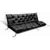 Aio Factory Sodo pagalvėlė 120x60x50 cm + 2 pagalvėlės sūpynėms, atsparios vandeniui, juodos