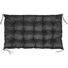Aio Factory Sodo pagalvėlė 120x80 cm palečių suoliukui, vandeniui atspari, juoda