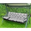 Aio Factory Sodo pagalvėlė 150x60x50 cm + 2 pagalvėlės sūpynėms, atsparios vandeniui, šviesiai pilkos