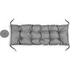 Aio Factory Sodo pagalvėlė 180x50 cm gultui, sūpynėms, suoliukui, vandeniui atspari, pilka