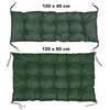 Aio Factory Sodo pagalvėlių komplektas 120/80 cm + 120/40 cm palečių suoliukui, atsparus vandeniui, žalias