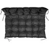 Aio Factory Sodo pagalvėlių komplektas 120/80 cm + 120/40 cm palečių suoliukui, atsparus vandeniui, juodas