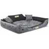 Aio Factory Šuns guolis KINGDOG 100x75 cm, personalizuotas, vandeniui atsparus, kaulai, juodos spalvos