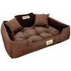 Aio Factory Šuns guolis KINGDOG 115x95 cm, personalizuotas, atsparus vandeniui, rudas