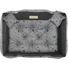 Aio Factory Šuns guolis KINGDOG 115x95 cm, personalizuotas, vandeniui atsparus, kaulai, juodos spalvos