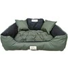 Aio Factory Šuns guolis KINGDOG 130x105 cm, personalizuotas, atsparus vandeniui, žalias