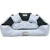Aio Factory Šuns guolis KINGDOG 130x105 cm, personalizuotas, atsparus vandeniui, šviesiai pilkas