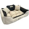 Aio Factory Šuns guolis KINGDOG 145x115 cm, personalizuotas, vandeniui atsparus, smėlio spalvos