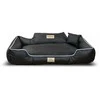 Aio Factory Šuns guolis KINGDOG ECO LEATHER 115x95 cm, nuimamas, personalizuotas, neslystantis, juodas
