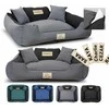 Aio Factory Šuns guolis KINGDOG MM43 115x95 cm, nuimamas, personalizuotas, neslystantis, tamsiai pilkas