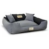 Aio Factory Šuns guolis KINGDOG MM43 75x65 cm, nuimamas, personalizuotas, neslystantis, tamsiai pilkas