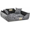 Aio Factory Šuns guolis KINGDOG voljeras 75x65 cm, personalizuotas, vandeniui atsparus, kaulai, juodos spalvos