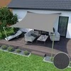 Aio Factory Vandeniui atspari „Codura“ saulės burė 3x3 m tamsiai pilka
