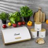 Chlebak stal-bambus, su pojemnikami balta kassel