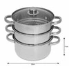 Garų puodas King Hoff Kinghoff KH-3328 nerūdijančio plieno garintuvų rinkinys, 4 dalys, 22 cm