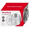 Klausberg KB-7144 nerūdijančio plieno garinimo puodų rinkinys, 24 cm