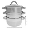 Garų puodas Klausberg KB-7139 nerūdijančio plieno garintuvo rinkinys 20 cm su įdėklais