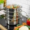Klausberg KB-7140 nerūdijančio plieno garintuvų rinkinys, 5 dalys, 20 cm