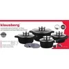 Klausberg KB-7360 patvarus granito nelimpančių indų rinkinys