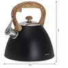 Klausberg KB-7262 3L švilpiantis nerūdijančio plieno virdulys visoms viryklėms