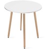 Leobert Stalas KAMI apvalus MDF stalviršis, baltas, Ø 60 cm, 74 cm
