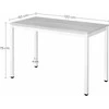 Leobert TESSA stalas 120 cm x 60 cm - kaimiško stiliaus / juodos kojos