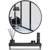 Lustro Leobert Lustro su półką 60cm juoda