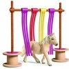 Žaislų rinkinys - Schleich ponis Plazdanti užuolaida (Šetlando ponio figūra, priedai)