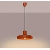 Sollux Lighting BILO Crimson pakabinamas šviestuvas, raudonos ochros spalvos, plieno, E27, 15 W, modernus apvalus