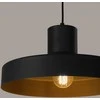 Sollux Lighting BILO pakabinamas šviestuvas, juodas, plienas, E27 lemputė, modernus, apvalus, 35x120 cm