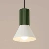 Sollux Lighting Estria Crimson pakabinamas šviestuvas, 14 cm, kūgio formos, plieno, aliuminio, smėlio, alyvuogių žalios spalvos