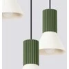 Sollux Lighting „Estria Crimson“ pakabinamas šviestuvas, 3 lemputės, E14, plienas, aliuminis, smėlio spalvos, alyvuogių žalios spalvos