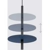 Sollux Lighting FELTRO pakabinamas šviestuvas, veltinio diskai, tamsiai mėlynas, plienas, 30x30x126 cm, LED, G9