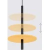 Sollux Lighting FELTRO pakabinamas šviestuvas, veltinio diskai, geltonai juodas, plienas, 30x126 cm, LED, G9