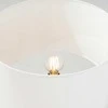 Sollux Lighting Ispaniškos oranžinės spalvos NATT stalinė lempa, 40/25 audinio gaubtas, natūrali mediena, 15 W LED