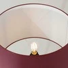 Sollux Lighting Ispaniškos oranžinės spalvos NATT stalinė lempa, bordo spalvos, natūralios medienos, 40 x 25 cm, E27 lizdas