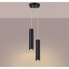 Sollux Lighting LAGOS vandenyno žalios spalvos modernus plieno sieninis šviestuvas, 2 x GU10, 10 W, juodas