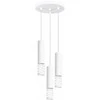 Sollux Lighting LAMI vandenyno žalios spalvos modernus plieno pakabinamas šviestuvas, 3 x GU10 LED, baltas, 25 x 125 cm