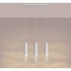 Sollux Lighting LAMI vandenyno žalios spalvos modernus plieno pakabinamas šviestuvas, 3 x GU10 LED, baltas, 40 cm