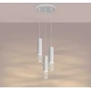 Sollux Lighting LAMI vandenyno žalios spalvos modernus plieno pakabinamas šviestuvas, 3 x GU10 LED, baltas, 25 x 125 cm