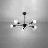 Pakabinamas šviestuvas Sollux Lighting Šviestuvas LANGO 5 juodas