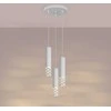 Sollux Lighting LIRO vandenyno žalios spalvos modernus plieno pakabinamas šviestuvas, 3 x GU10 LED, 10 W, baltas