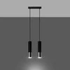 Sollux Lighting Pakabinamas šviestuvas LOOPEZ 2 juoda/chromas