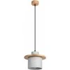 Sollux Lighting MAB pakabinamas šviestuvas, betono spalvos, mediena, 22x125cm, E27, 15W, modernus šviestuvas