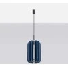 Sollux Lighting MULA modernus pakabinamas šviestuvas, 27 cm, veltinio gaubtas, juodas rėmas, savaime surenkamas