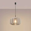 Sollux Lighting MULA modernus pakabinamas ir toršeras, veltinio gaubtas, 45 cm, juodos smėlio spalvos