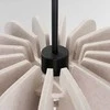 Sollux Lighting MULA modernus pakabinamas ir toršeras, veltinio gaubtas, 45 cm, juodos smėlio spalvos